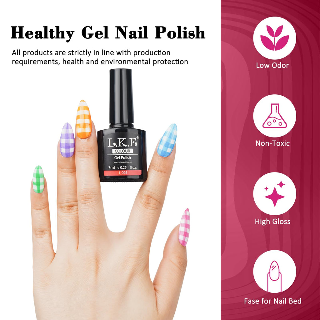 ARCWEISSO Gel Nail Polish Kit with UV Light — 36 Colors, Base & Top Coats