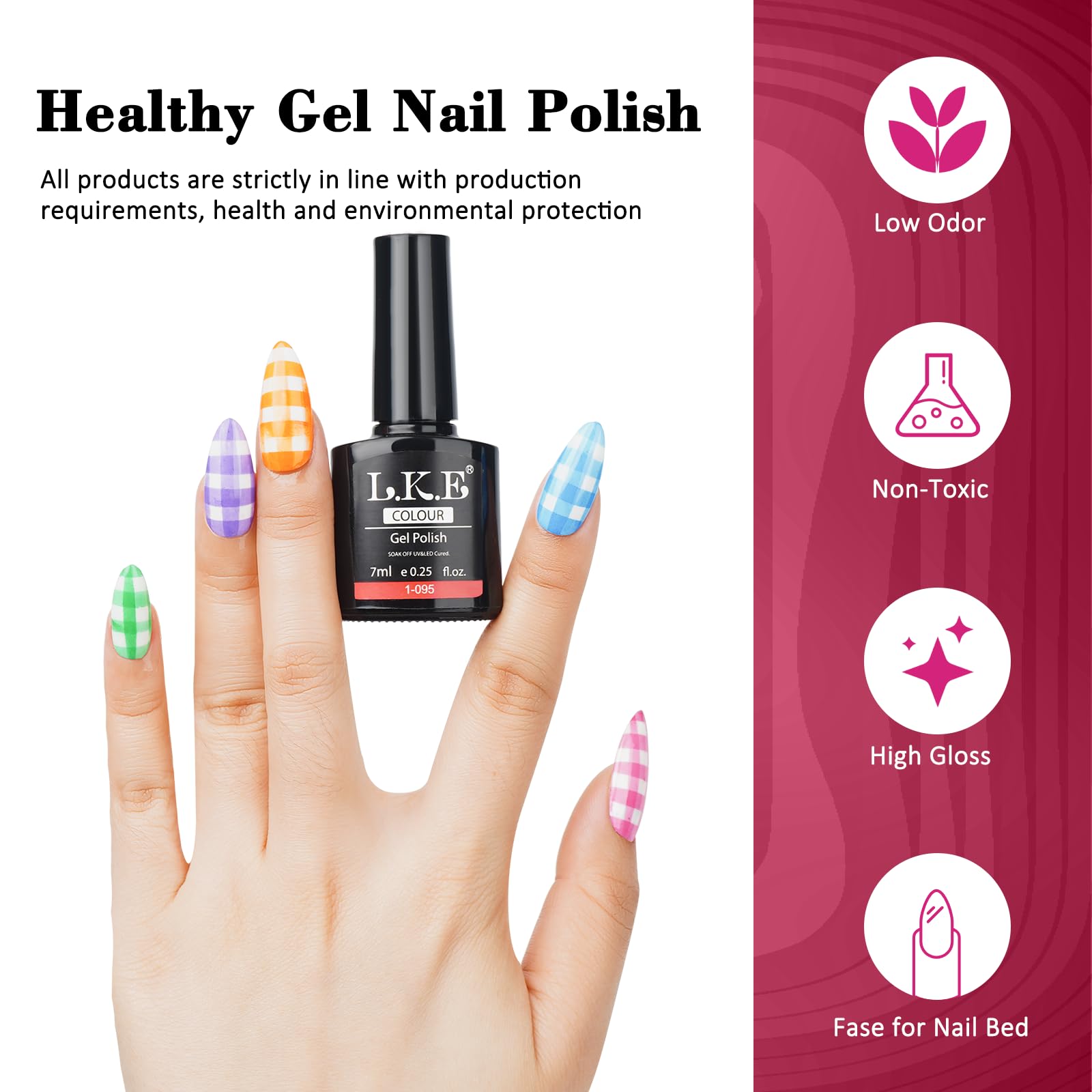 ARCWEISSO Gel Nail Polish Kit with UV Light — 36 Colors, Base & Top Coats