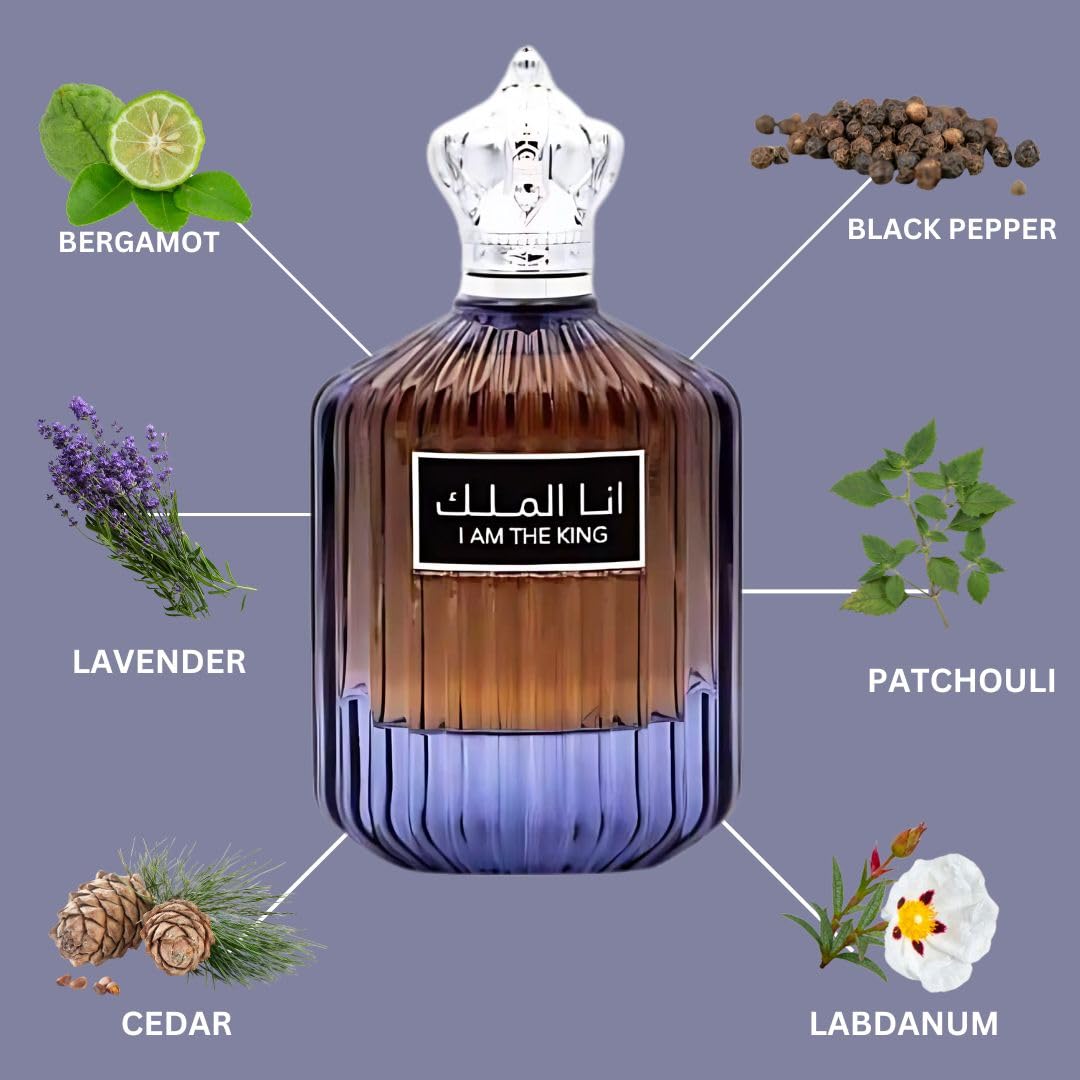 Ard al Zaafaran I Am The King EDP 100ml | Bold Fresh Spice, Aromatic Florals & Warm Woods