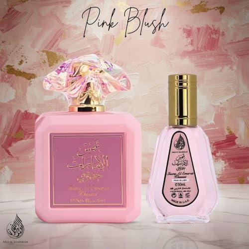 Ard al Zaafaran Pink Blush Shams Al Emarat Khususi EDP – 100ml & 50ml Bundle