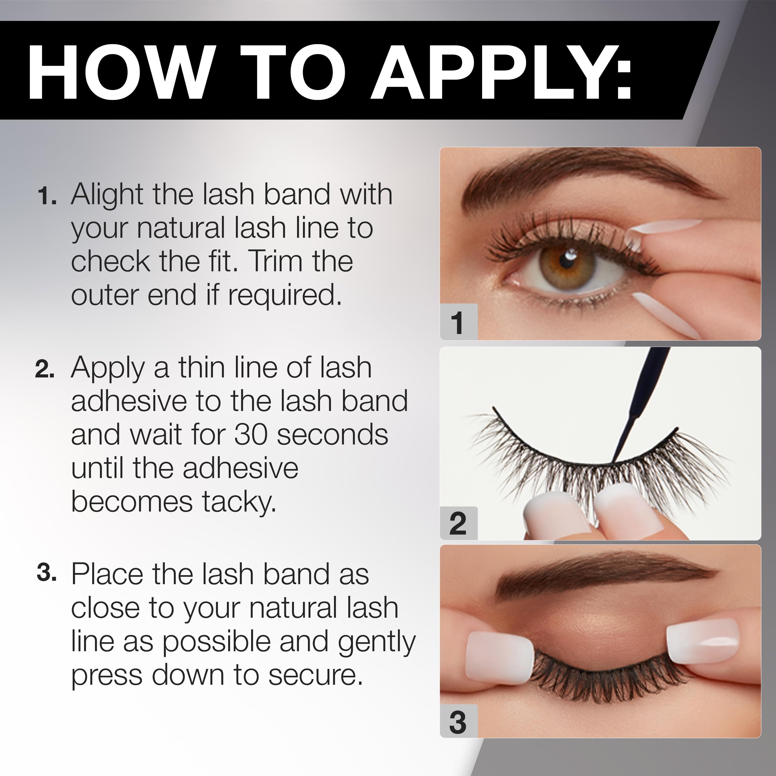 Ardell 3D Faux Mink Lashes – Lightweight Invisiband Demi Wispies (4 Pairs)