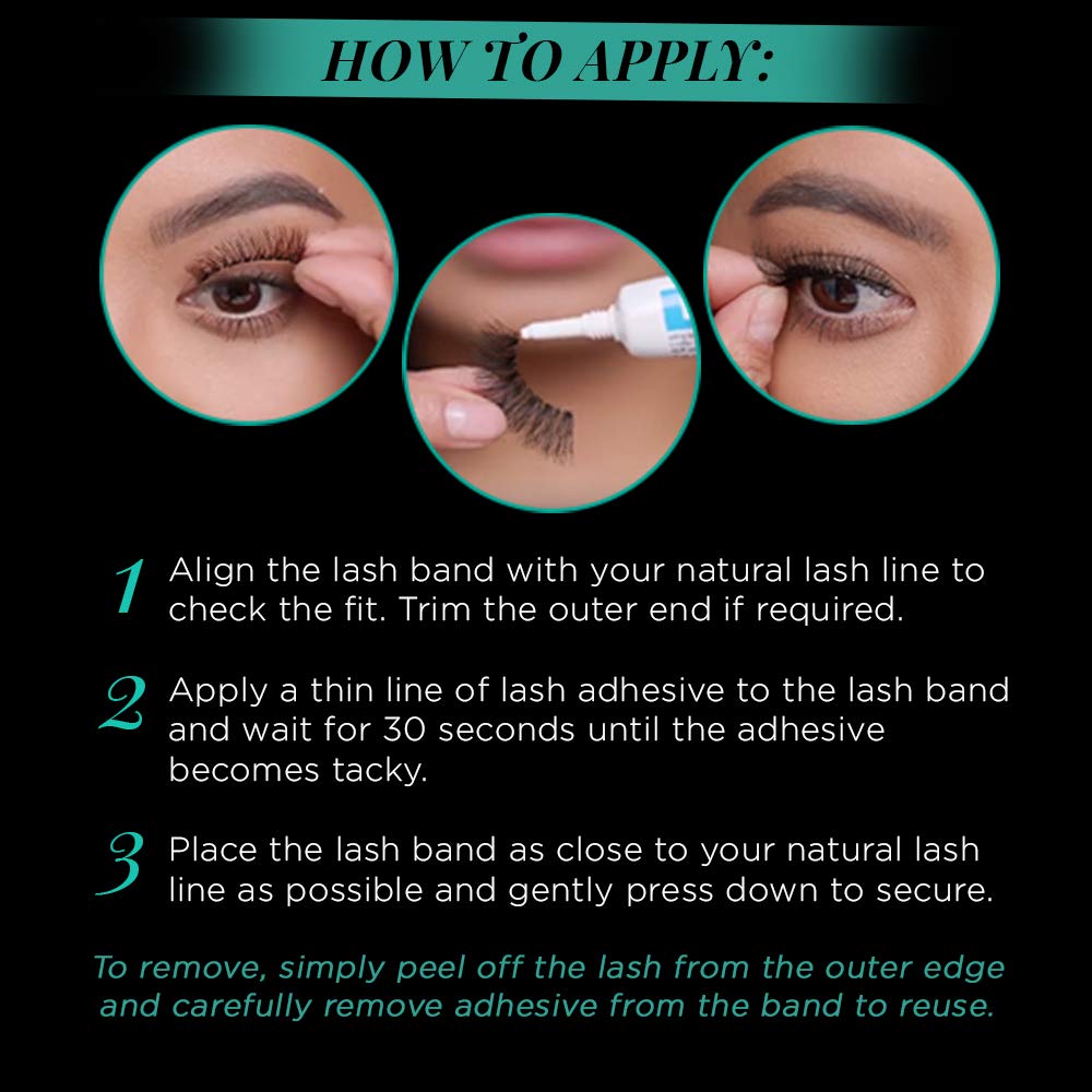 Ardell Natural Lashes Lacies Black (4 Pack) – Subtle, Flared False Eyelashes for Everyday Glam
