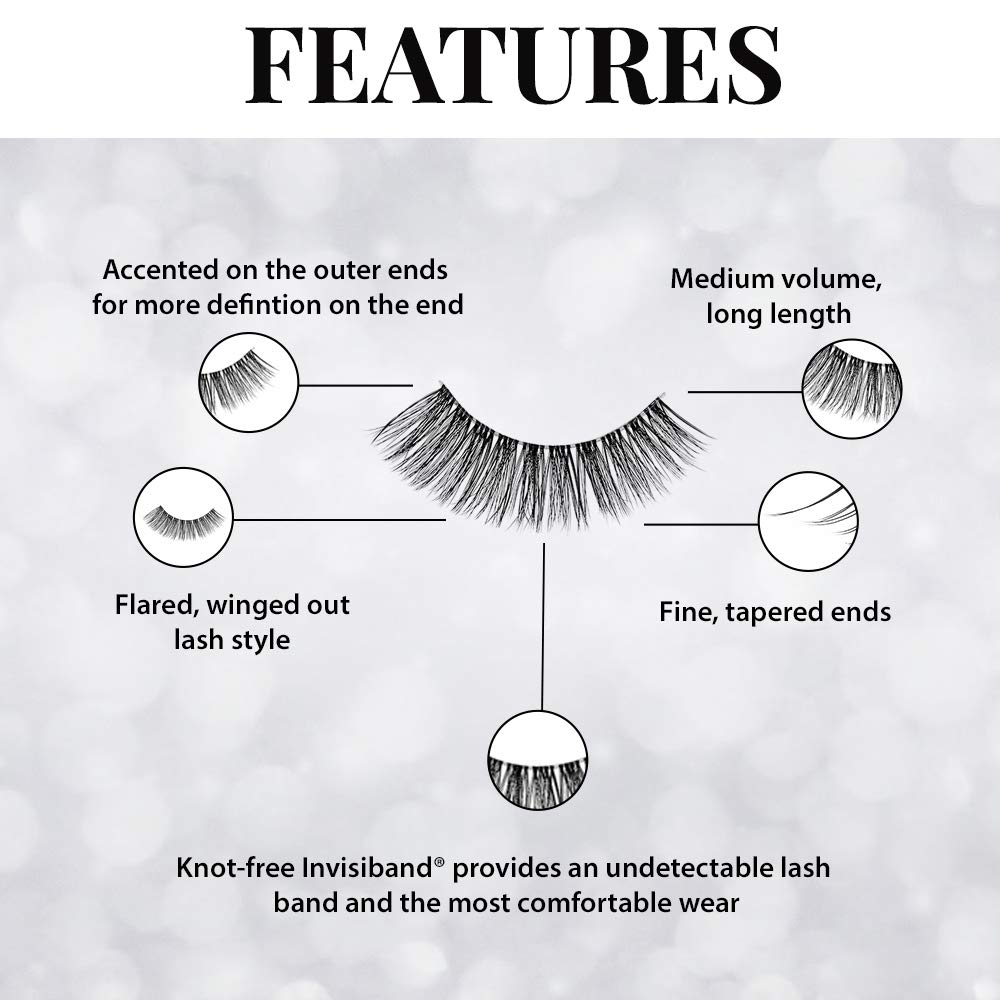 Ardell 857 3D Faux Mink Lashes – Ultra-Fluffy Invisiband (4 Pairs)