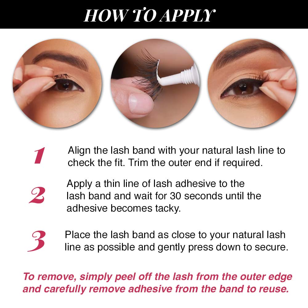 Ardell Accent Half Lashes 305 – Natural Outer Corner Cat Eye Lashes, 4 Pack