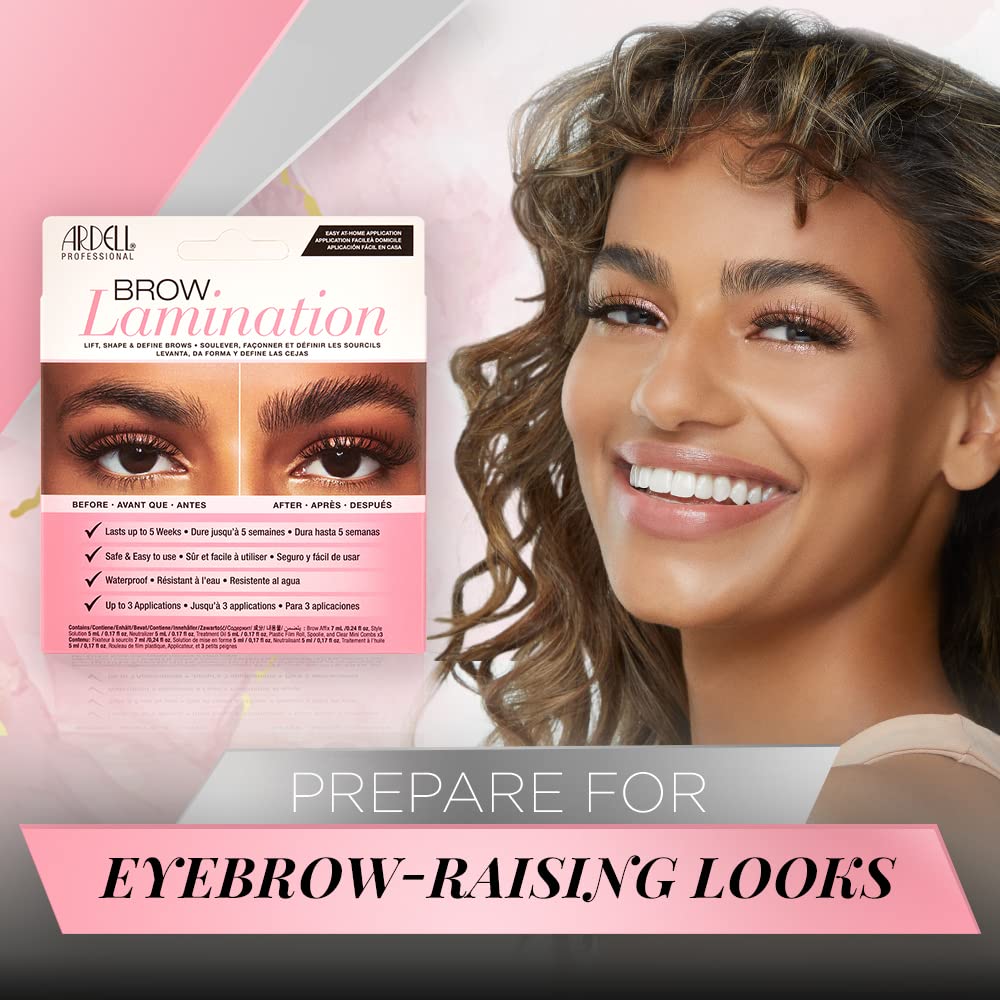 Ardell Brow Lamination Kit – Lift, Shape & Define Brows (Waterproof) 1-Pack