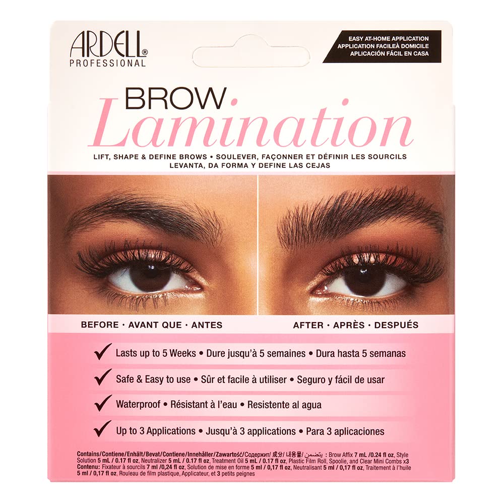 Ardell Brow Lamination Kit – Lift, Shape & Define Brows (Waterproof) 1-Pack