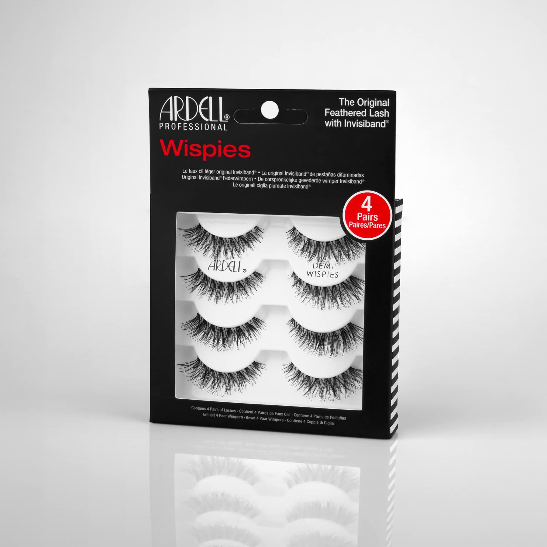 Ardell Demi Wispies Natural Multipack — 4 Pairs of Authentic Lashes