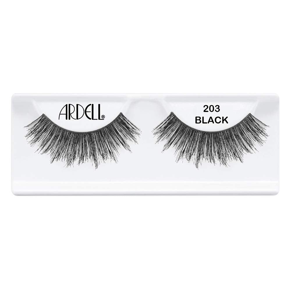 Ardell Double Up 203 Black False Eyelashes – Lightweight, Natural Look Strip Lashes, 4 Pack