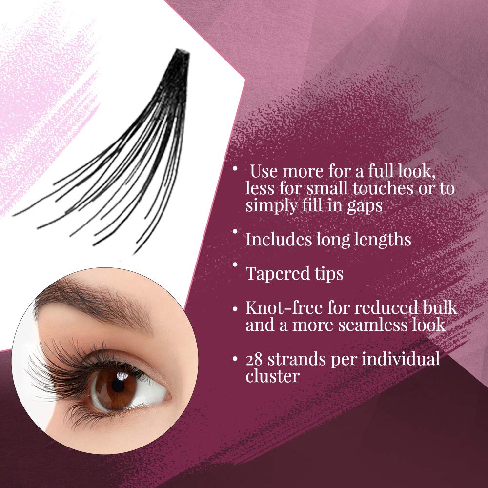 Ardell Double Up Individuals Long Black Knot-Free Lashes – 4 Pack