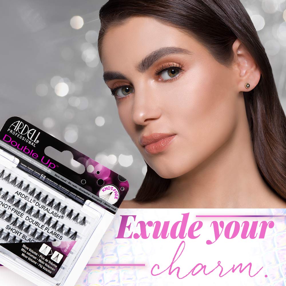 Ardell Individual Lashes Soft Touch Short Black - Knot-Free, Natural Look, 56 Clusters per Pack