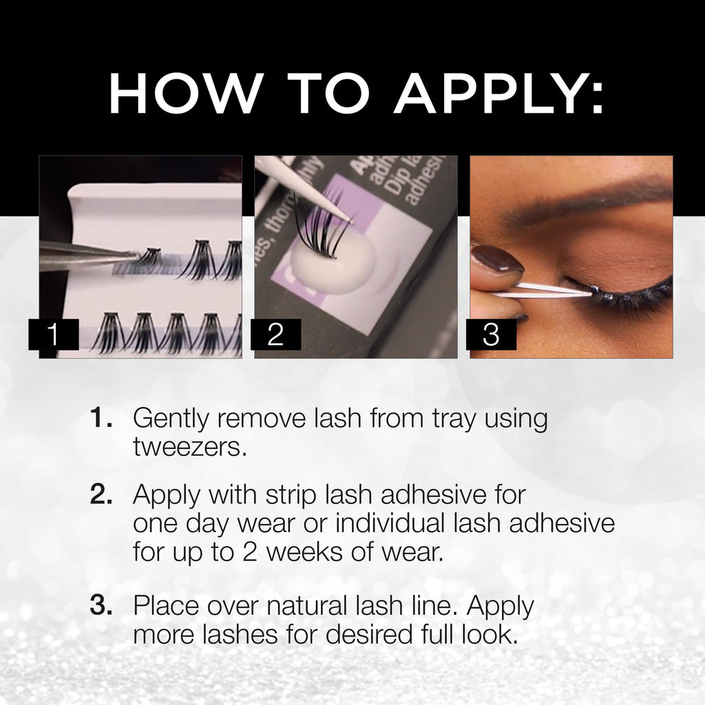Ardell Faux Mink DIY Lash Clusters – 4 Pack (Short/Medium/Long) Individual Lashes