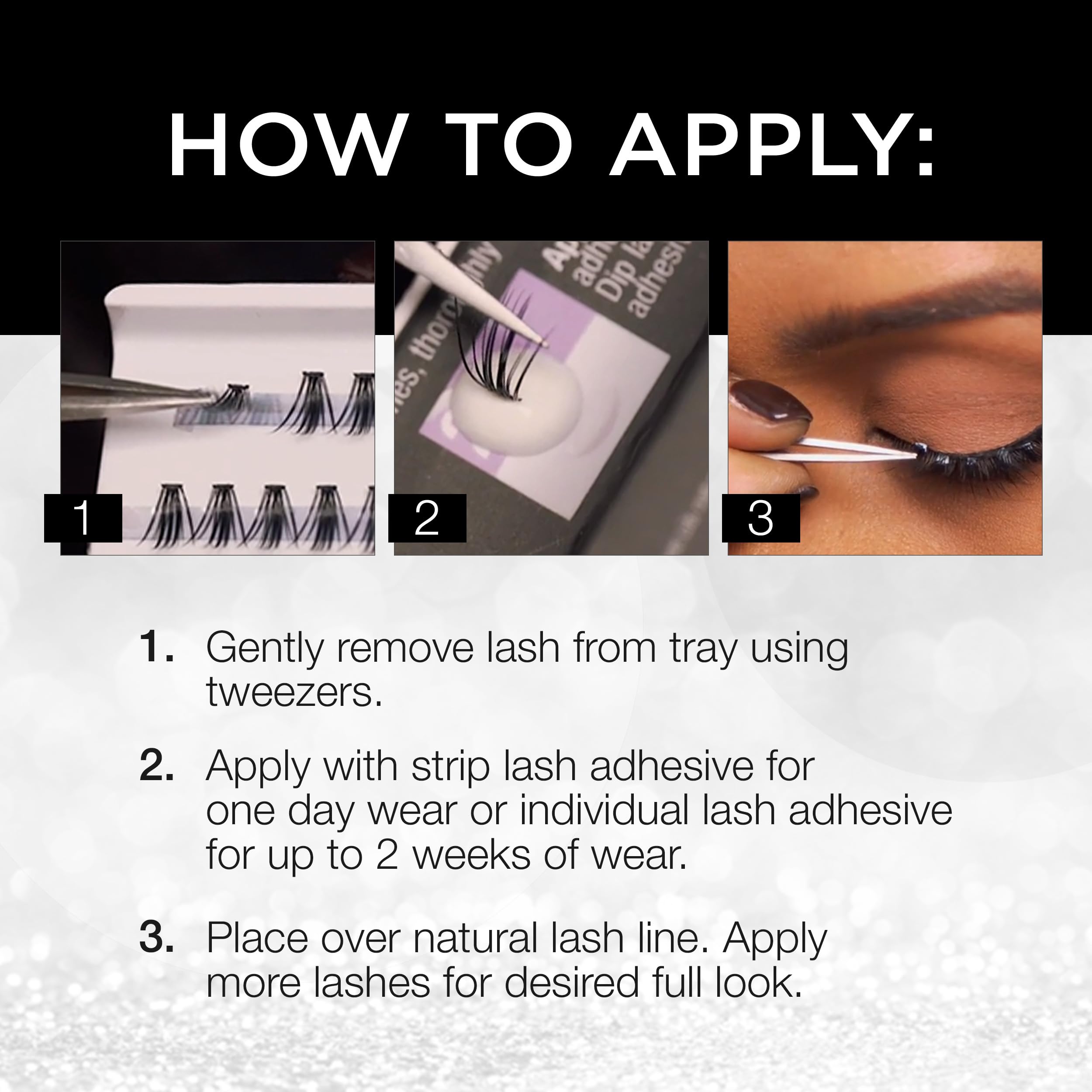 Ardell Faux Mink DIY Lash Clusters – 4 Pack (Short/Medium/Long) Individual Lashes