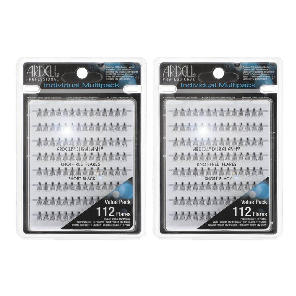 Ardell Knot-Free False Eyelashes Multipack – DIY Cluster Lashes, Customizable Lash Extensions, 2 Pack