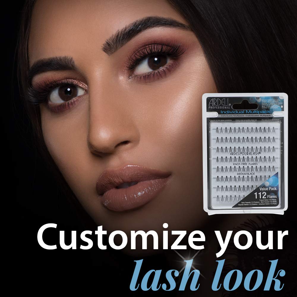 Ardell False Eyelashes Multipack Knot-Free Individuals Medium Black, 2-Pack