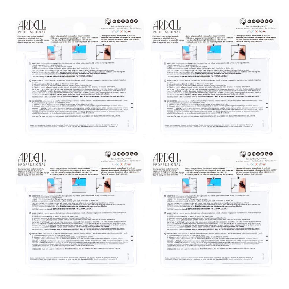 Ardell Double Up Individuals Lashes – Long Brown DIY Lash Extensions, 4 Pack