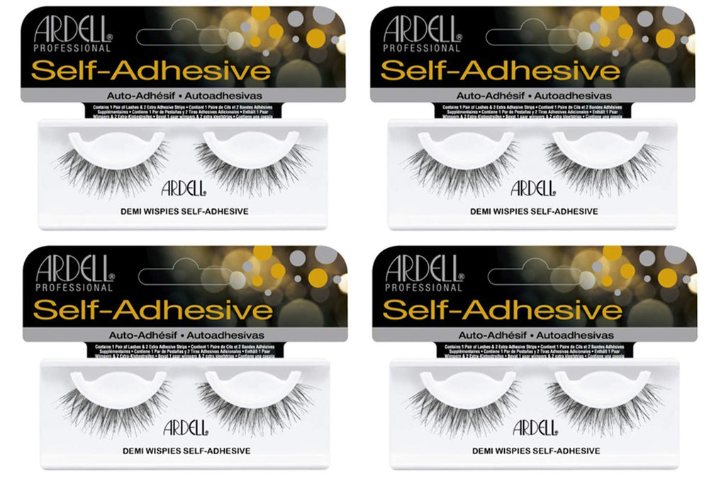 Ardell Self-Adhesive Demi Wispies – Reusable 4-Pack, Lightweight & Natural Look