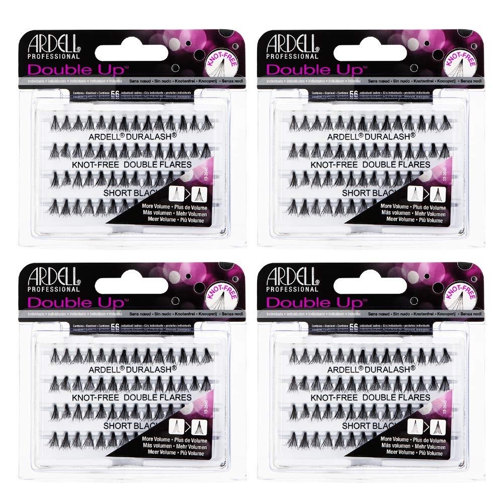 Ardell Individual Lashes Soft Touch Short Black - Knot-Free, Natural Look, 56 Clusters per Pack