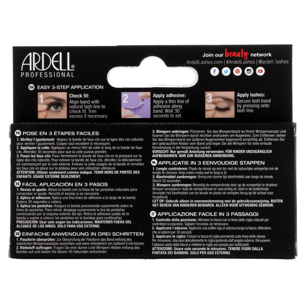 Ardell Studio Effects Lashes 230 – Reusable Dramatic Volume Strip Eyelashes, 4-Pack