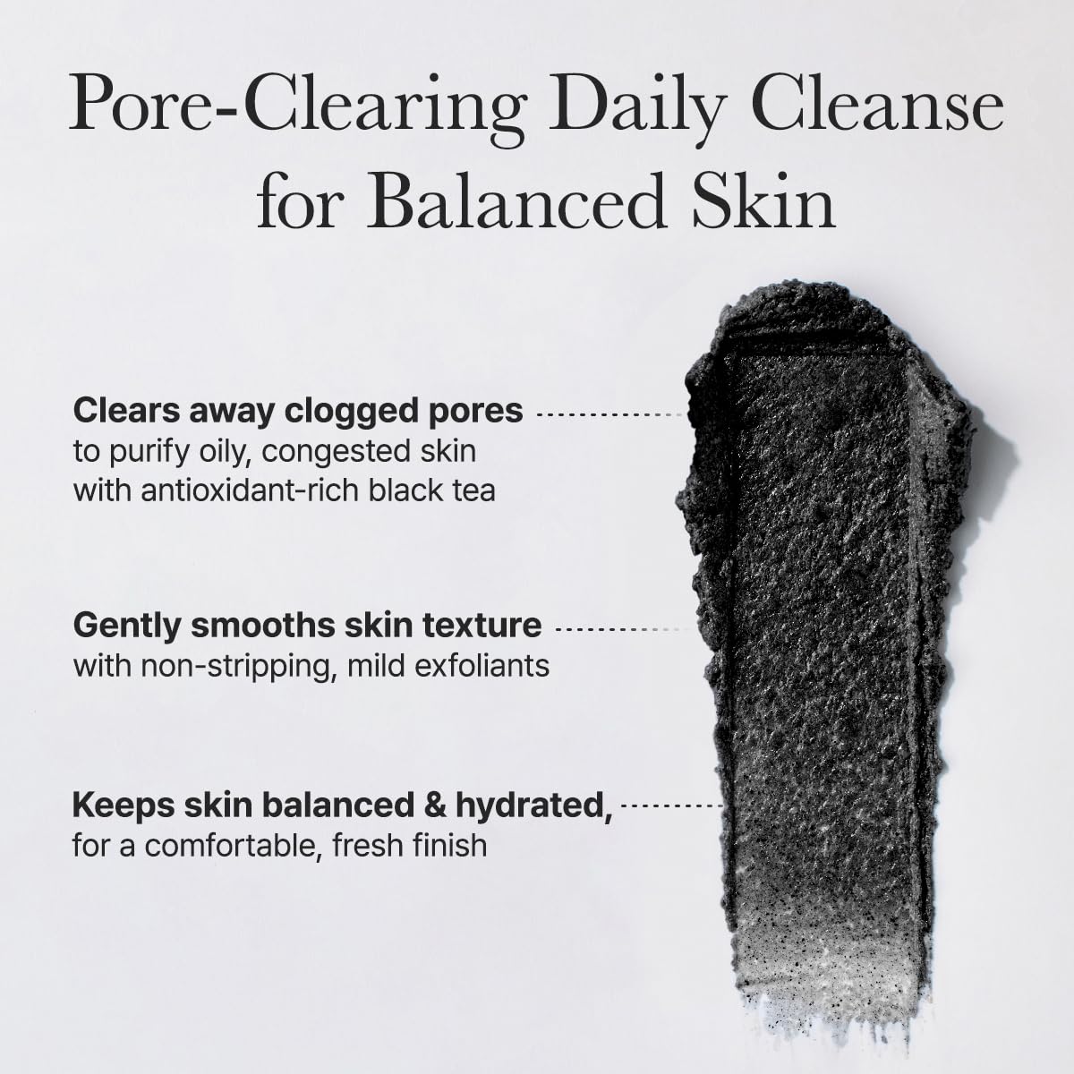 ARENCIA Black Tea Rice Mochi Cleanser – Pore Care & Sebum Control, 120g