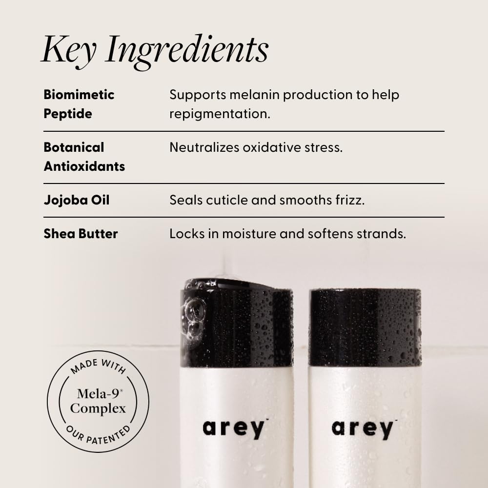 Arey Shower Duo – Anti-Grey Shampoo & Smooth Conditioner (2 Pack) | Vegan & Cruelty-Free