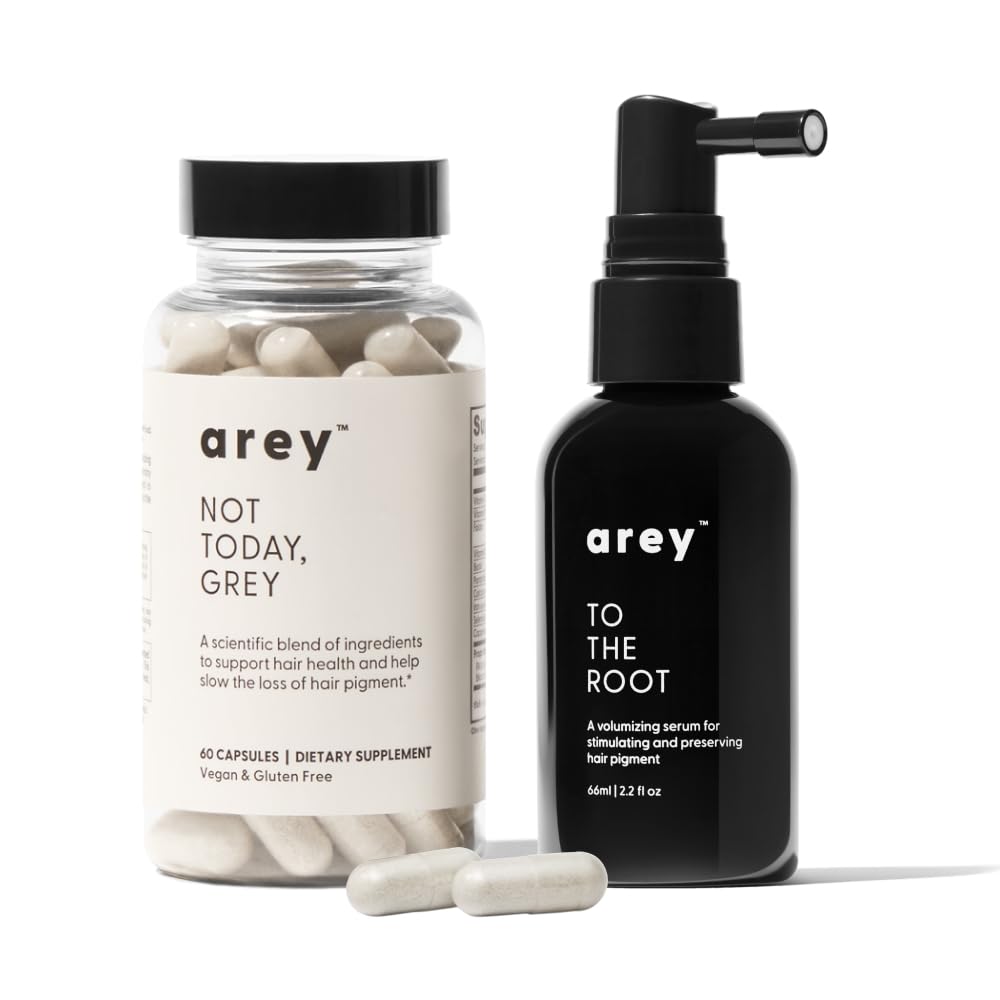 Arey System: Daily Hair Serum + Supplement for Thicker, Fuller Regrowth