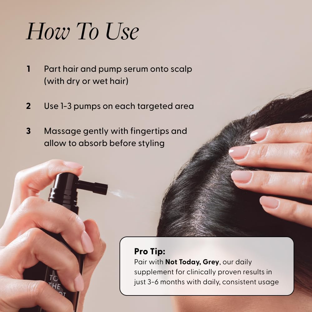 Arey To The Root Hair Serum | Slow Grey Hair & Pigment Preservation (3–6 Months) | Vegan, Oil-Free