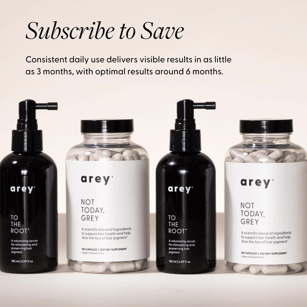 Arey To The Root Hair Serum | Slow Grey Hair & Pigment Preservation (3–6 Months) | Vegan, Oil-Free