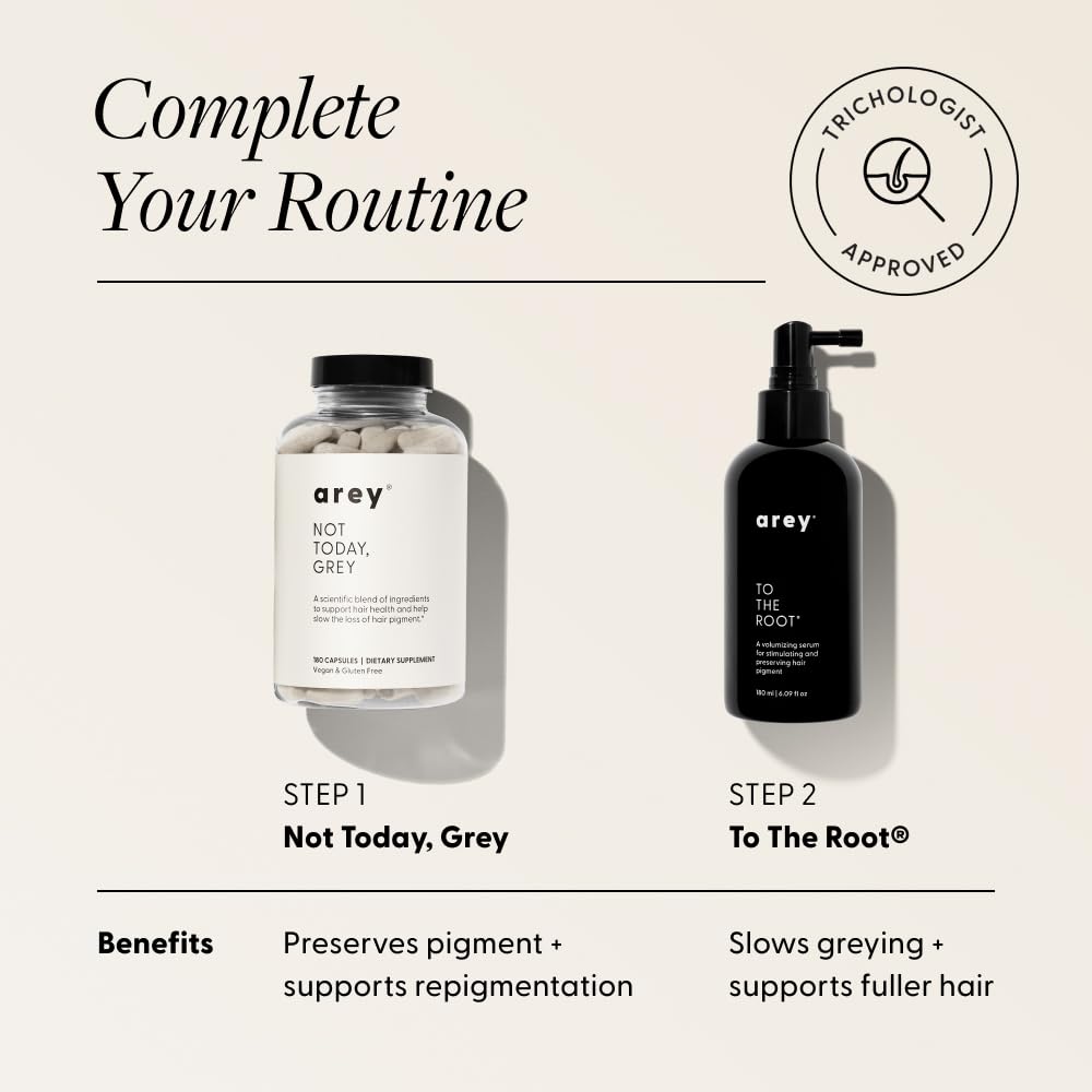 Arey To The Root Hair Serum | Slow Grey Hair & Pigment Preservation (3–6 Months) | Vegan, Oil-Free