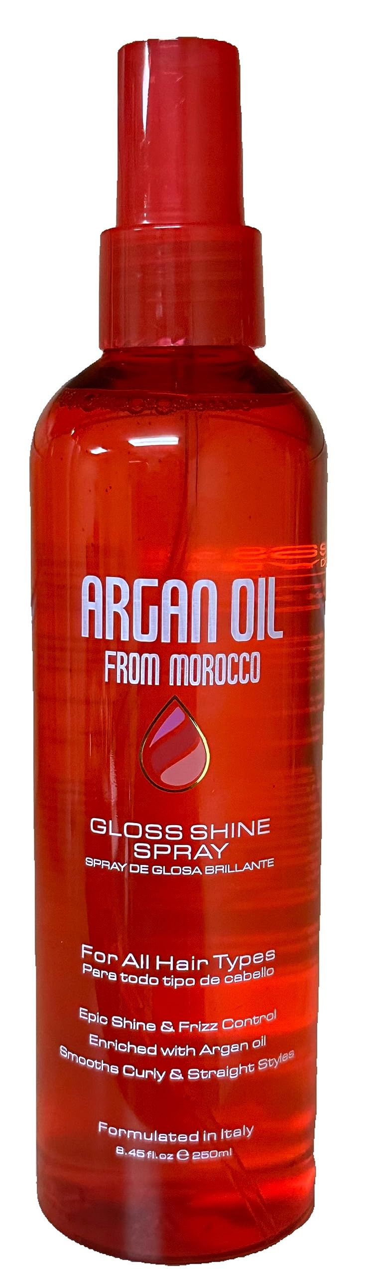 Argan Gloss Shine Spray – Argan Oil for Shine & Frizz Control (8.45 oz)