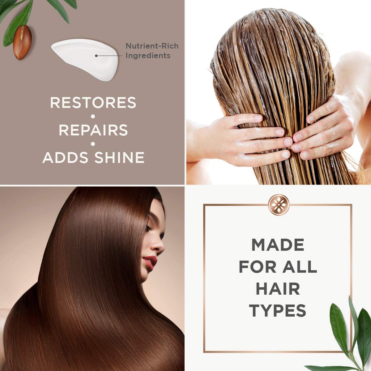Argan Magic Hair Mask — Restorative 8 oz Jar for Silky, Hydrated Hair