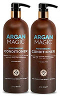Argan Magic Moisturizing Conditioner – Detangle, Hydrate & Nourish Dry, Chemically Treated Hair | 32 oz x 2 Pack | Made in USA