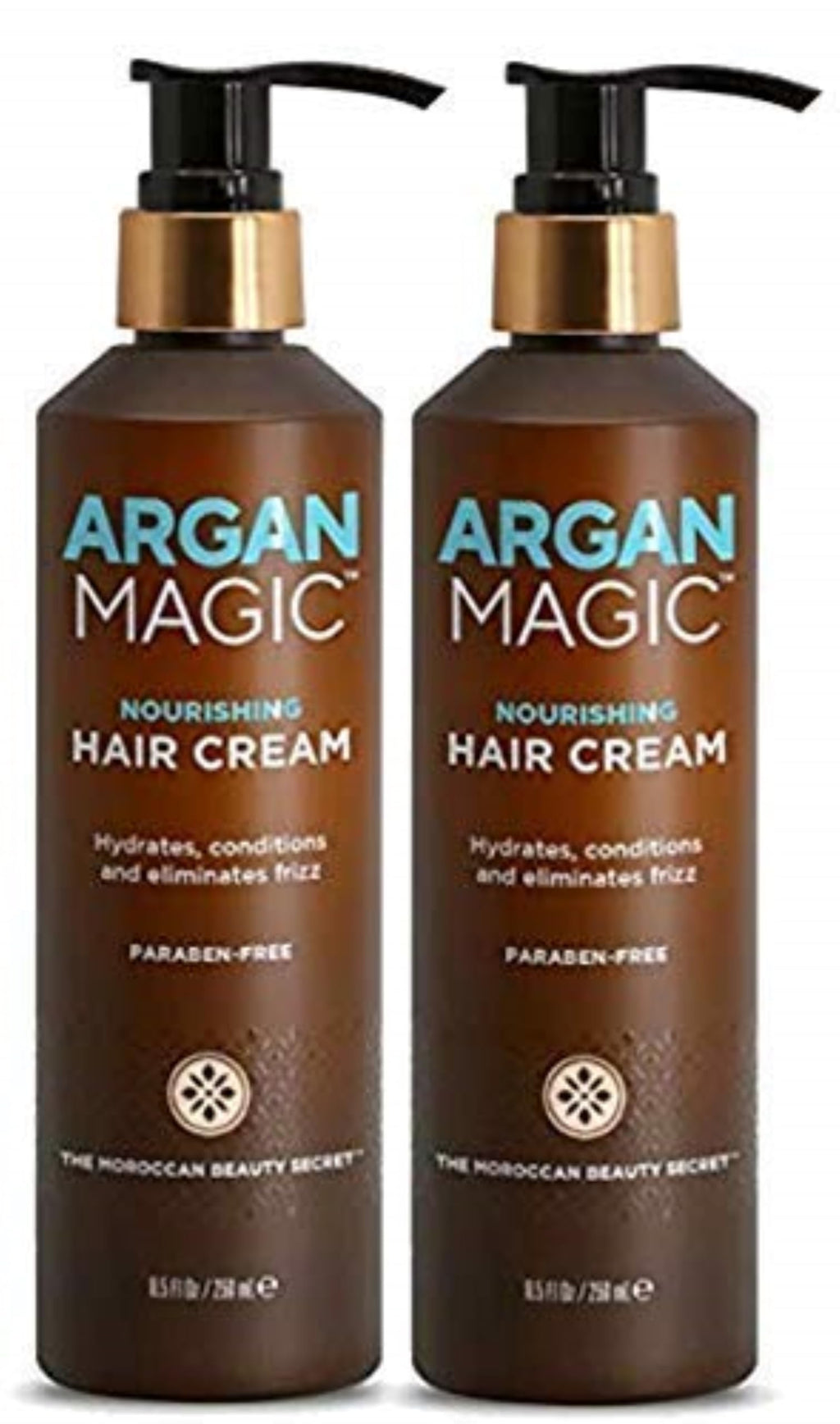 Argan Magic Nourishing Hair Cream – Hydrates, Shine & Frizz Control (2-Pack, Made in USA)