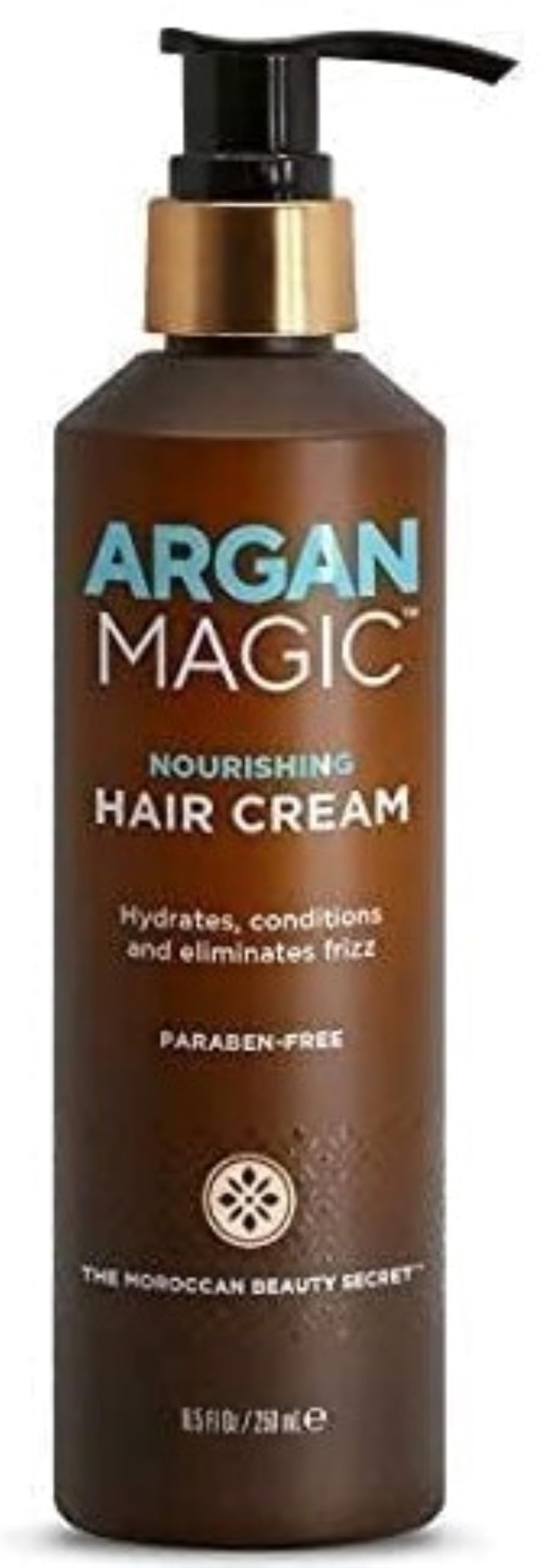 Argan Magic Nourishing Hair Cream - Hydrates, Controls Frizz, Seals Shine | 8.5 oz | Made in USA