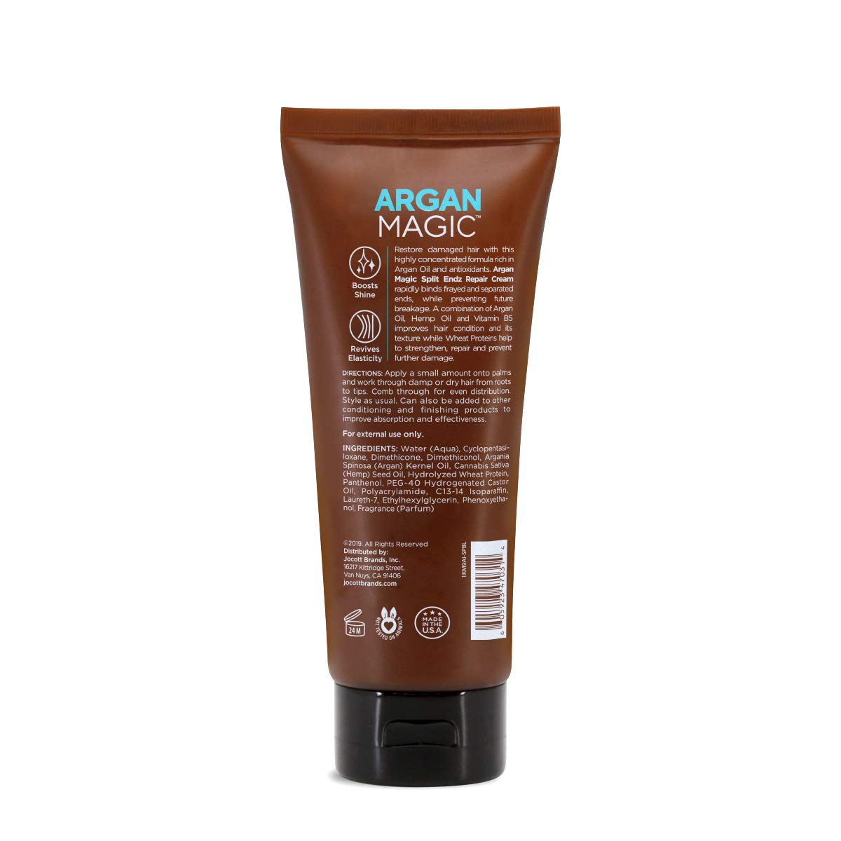 Argan Magic Split Endz Cream – Binds Ends, Reduces Frizz, Made in USA