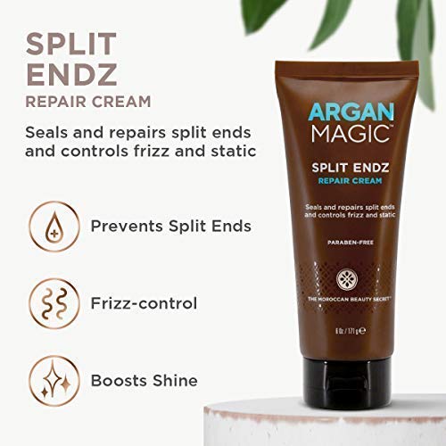 Argan Magic Split Endz Repair Cream — Binds Frayed Ends, Frizz Control, 2-Pack