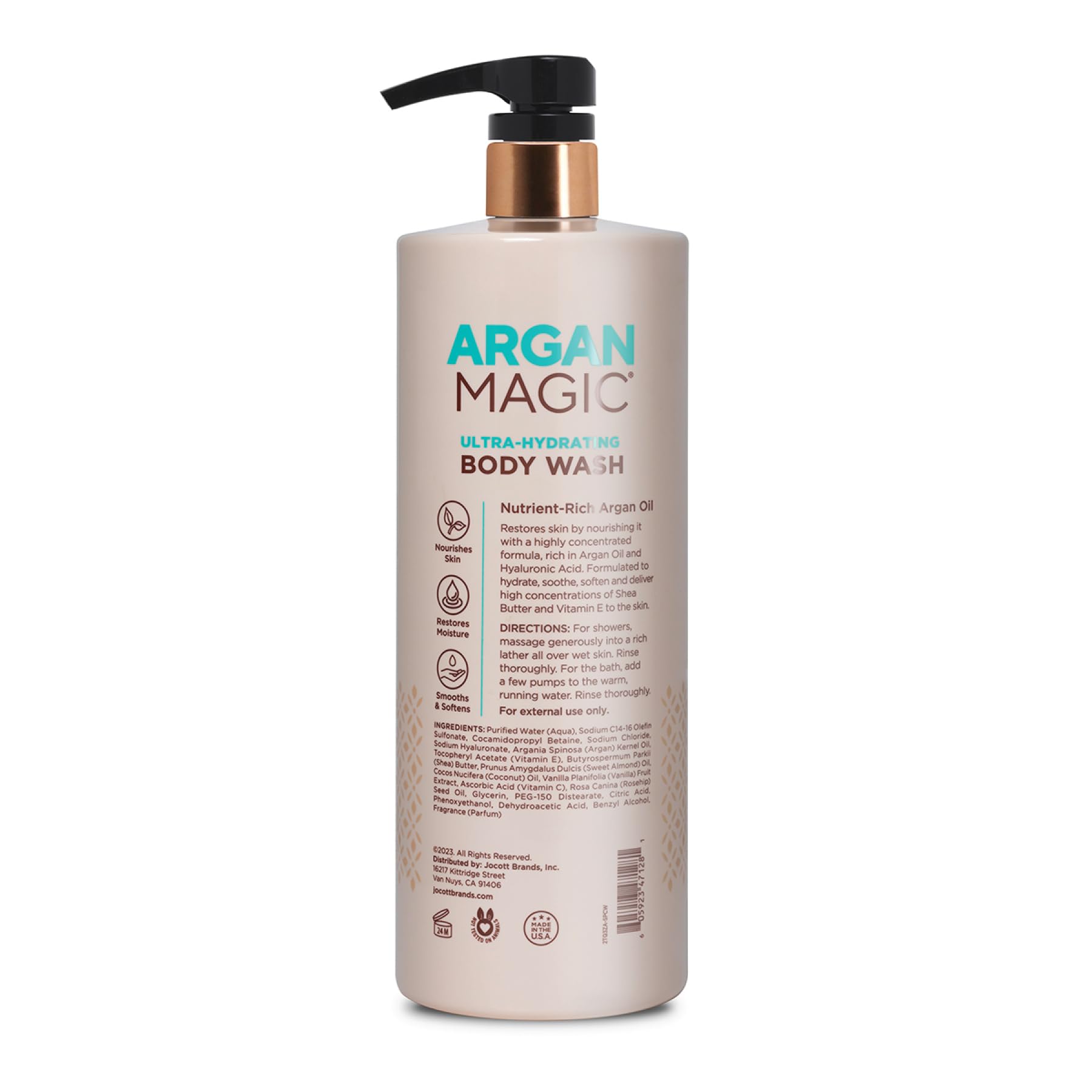 Argan Magic Ultra-Hydrating Body Wash with Hyaluronic Acid & Argan Oil | Made in USA