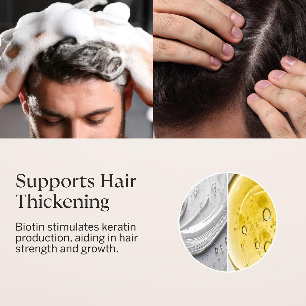 Happy Head Shampoo & Conditioner Set — Biotin, Argan Oil, Collagen & Keratin