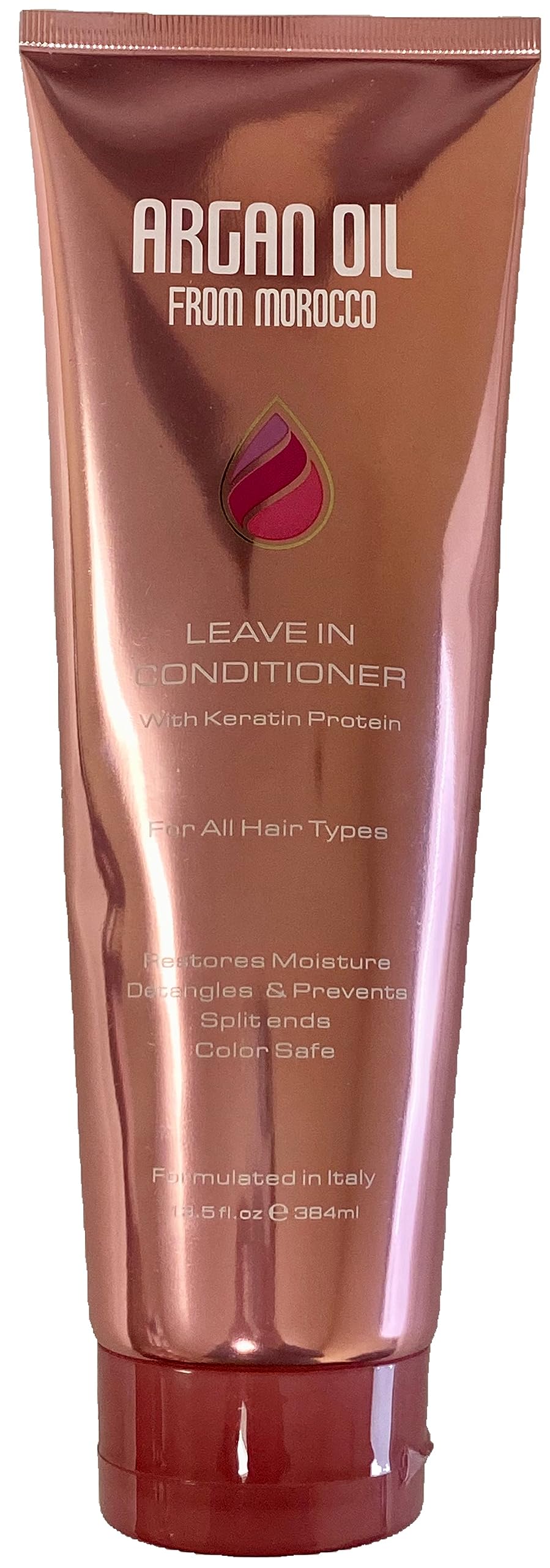 Argan Oil Morocco Leave-In Conditioner with Keratin Protein – 13 fl oz (384 ml)