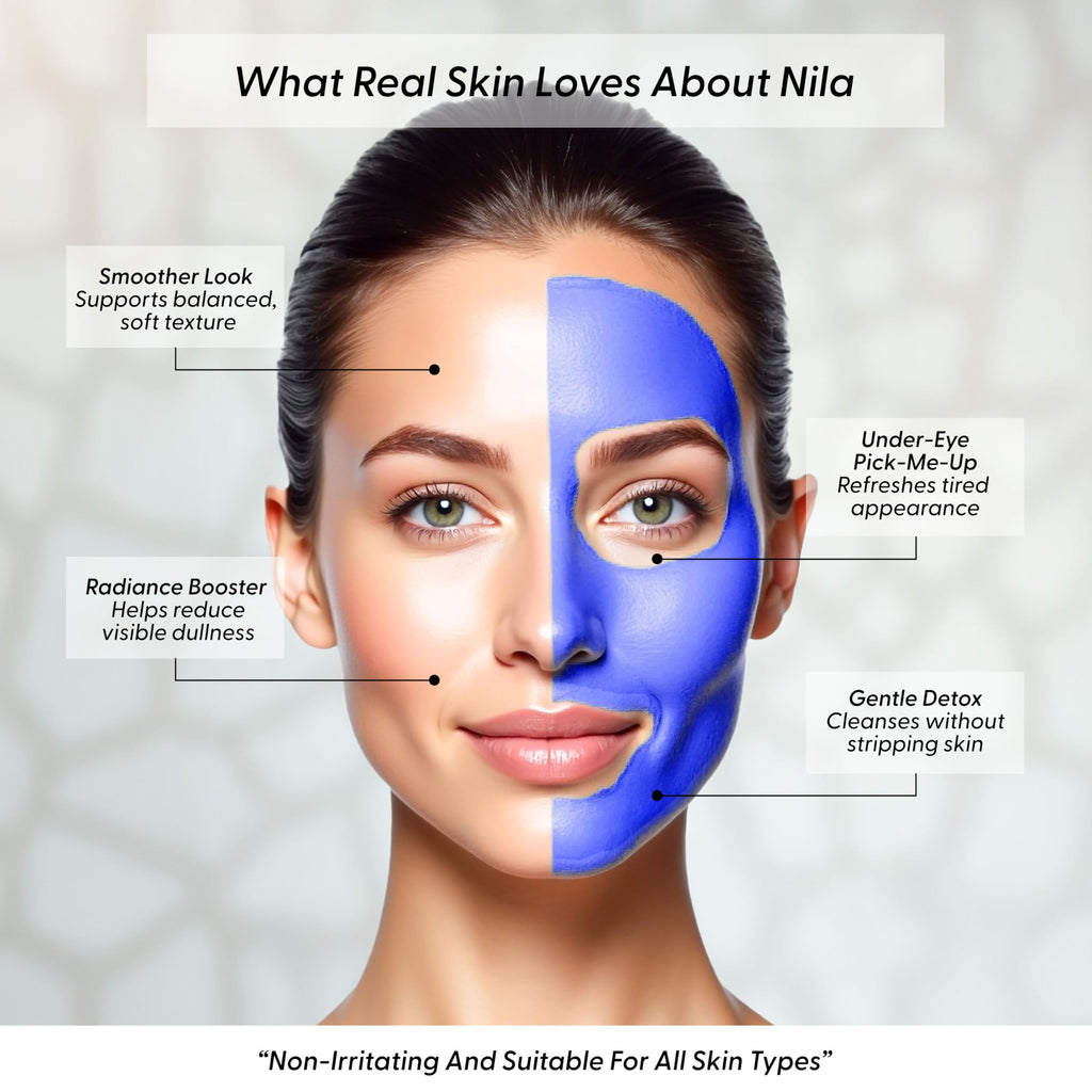Argaviva Moroccan Nila Powder — Natural Blue Clay Mask for Face, Body & Hair