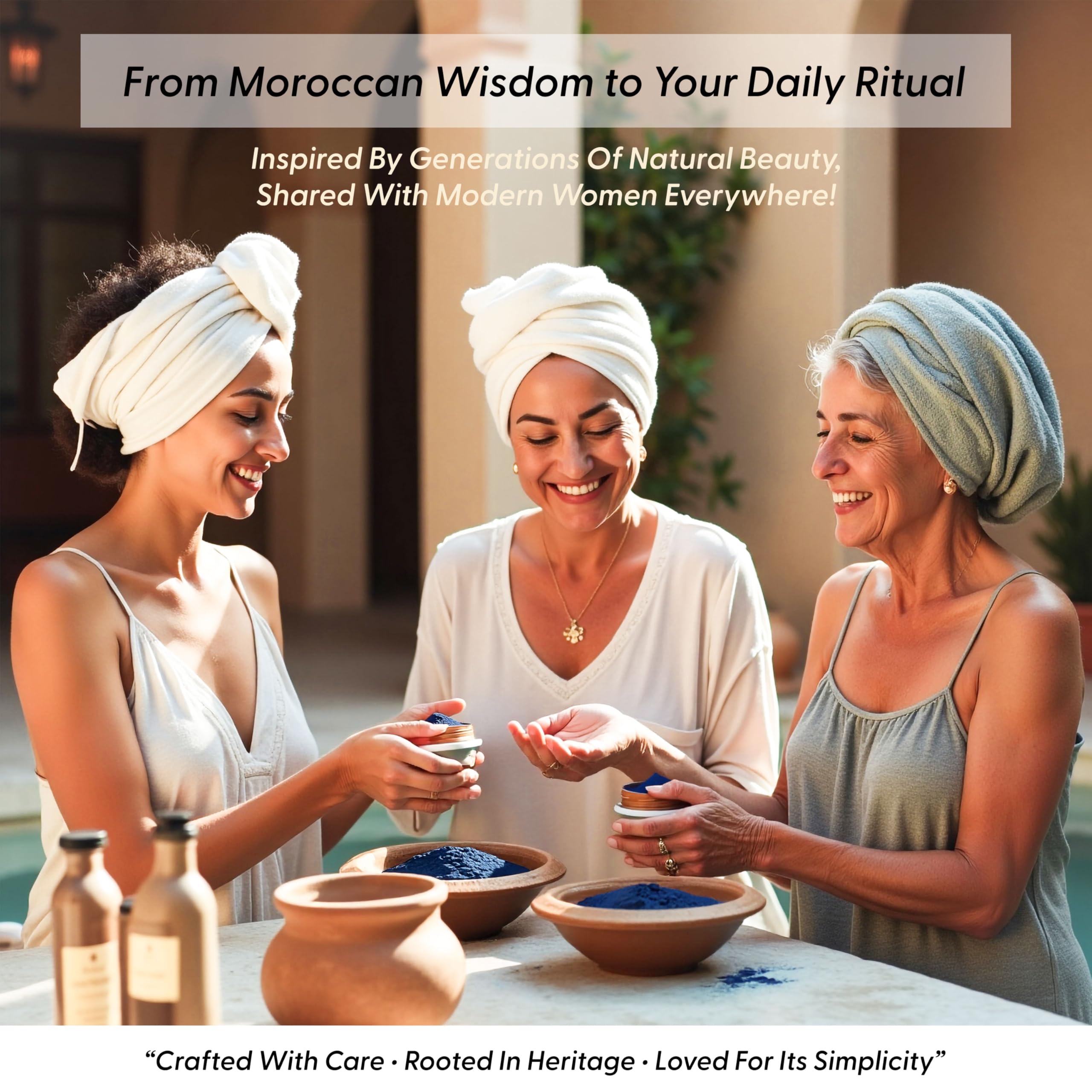 Argaviva Moroccan Nila Powder — Natural Blue Clay Mask for Face, Body & Hair