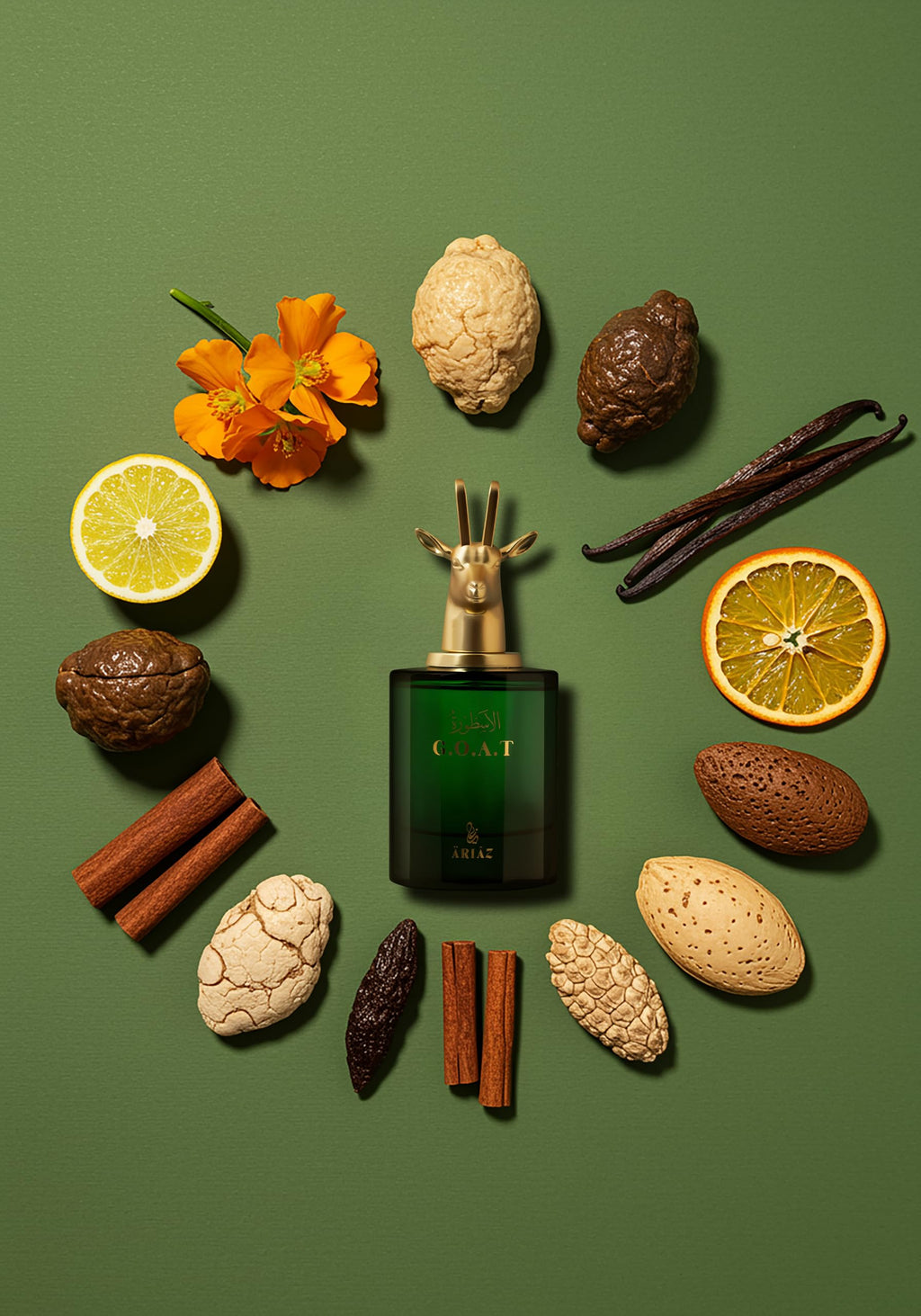 ARIAZ G.O.A.T Men Eau De Parfum – Amber Vanilla & Spice for Fall & Winter