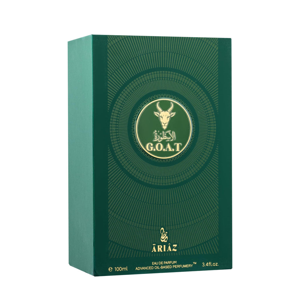 ARIAZ G.O.A.T Men Eau De Parfum – Amber Vanilla & Spice for Fall & Winter