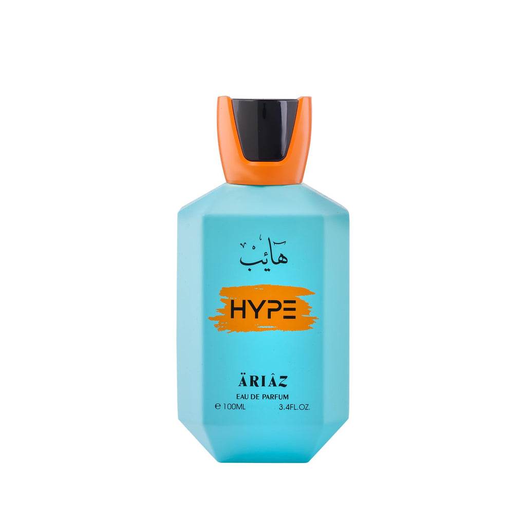ARIAZ Hype Men’s Eau De Parfum 3.4 oz – Fresh Citrus Aromatic Cologne for Spring & Summer