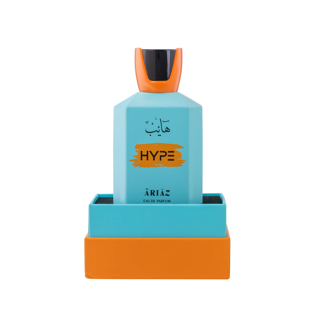 ARIAZ Hype Men’s Eau De Parfum 3.4 oz – Fresh Citrus Aromatic Cologne for Spring & Summer