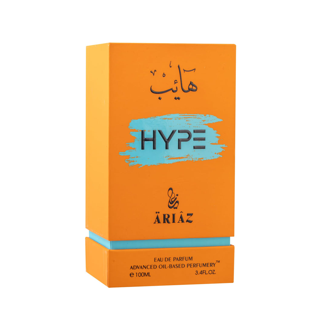 ARIAZ Hype Men’s Eau De Parfum 3.4 oz – Fresh Citrus Aromatic Cologne for Spring & Summer