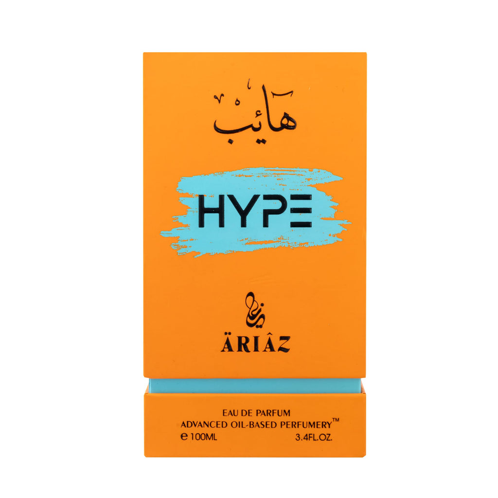 ARIAZ Hype Men’s Eau De Parfum 3.4 oz – Fresh Citrus Aromatic Cologne for Spring & Summer