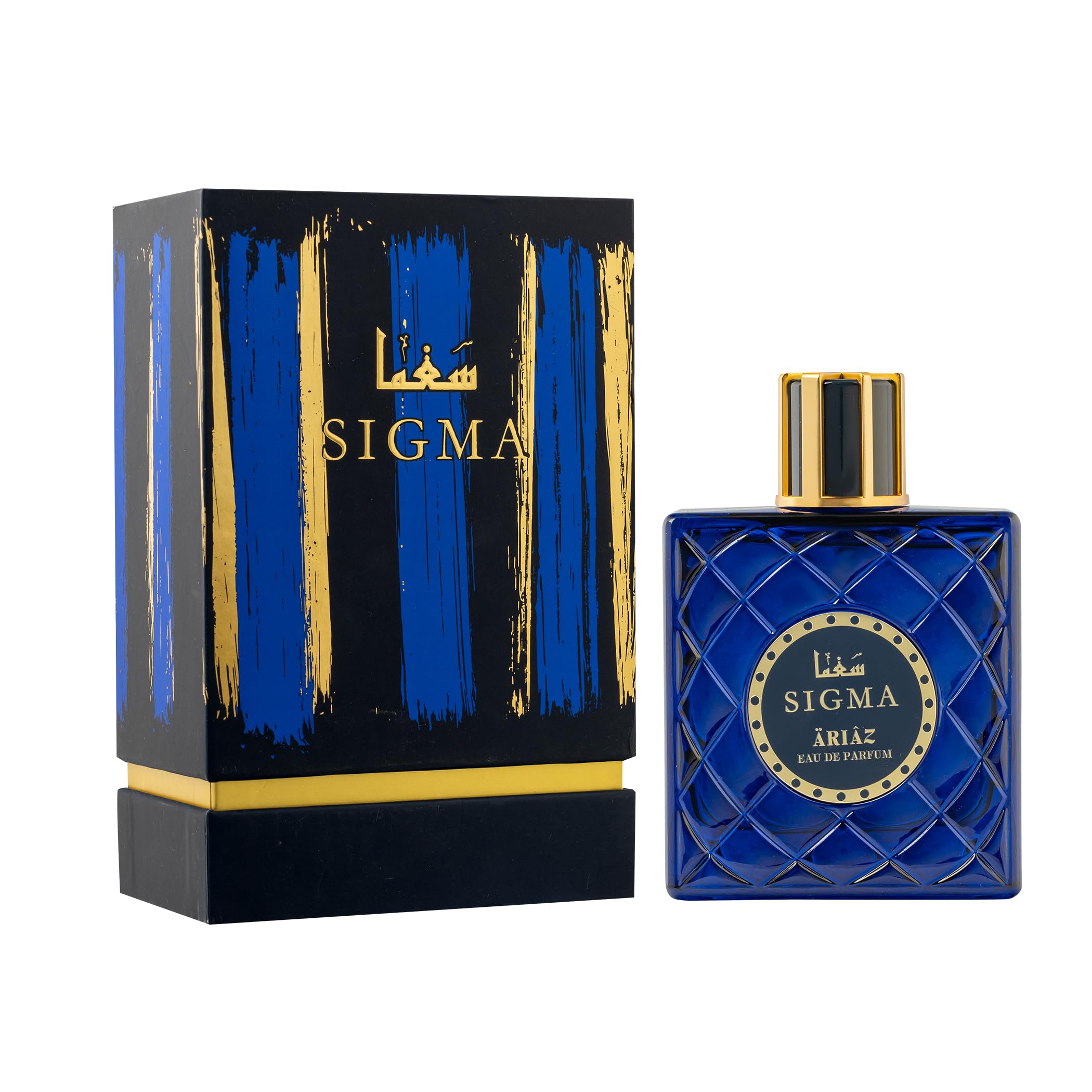 ARIAZ Sigma Men’s Eau De Parfum 3.4 Oz | Fresh Spicy Aromatic Cologne for Daytime