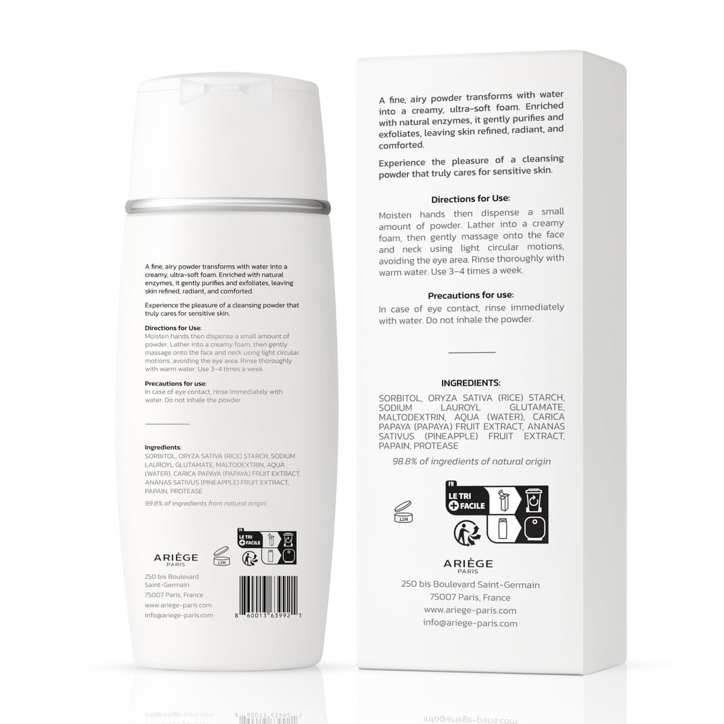 ARIÈGE PARIS Enzyme Powder Cleanser – Gentle Exfoliation