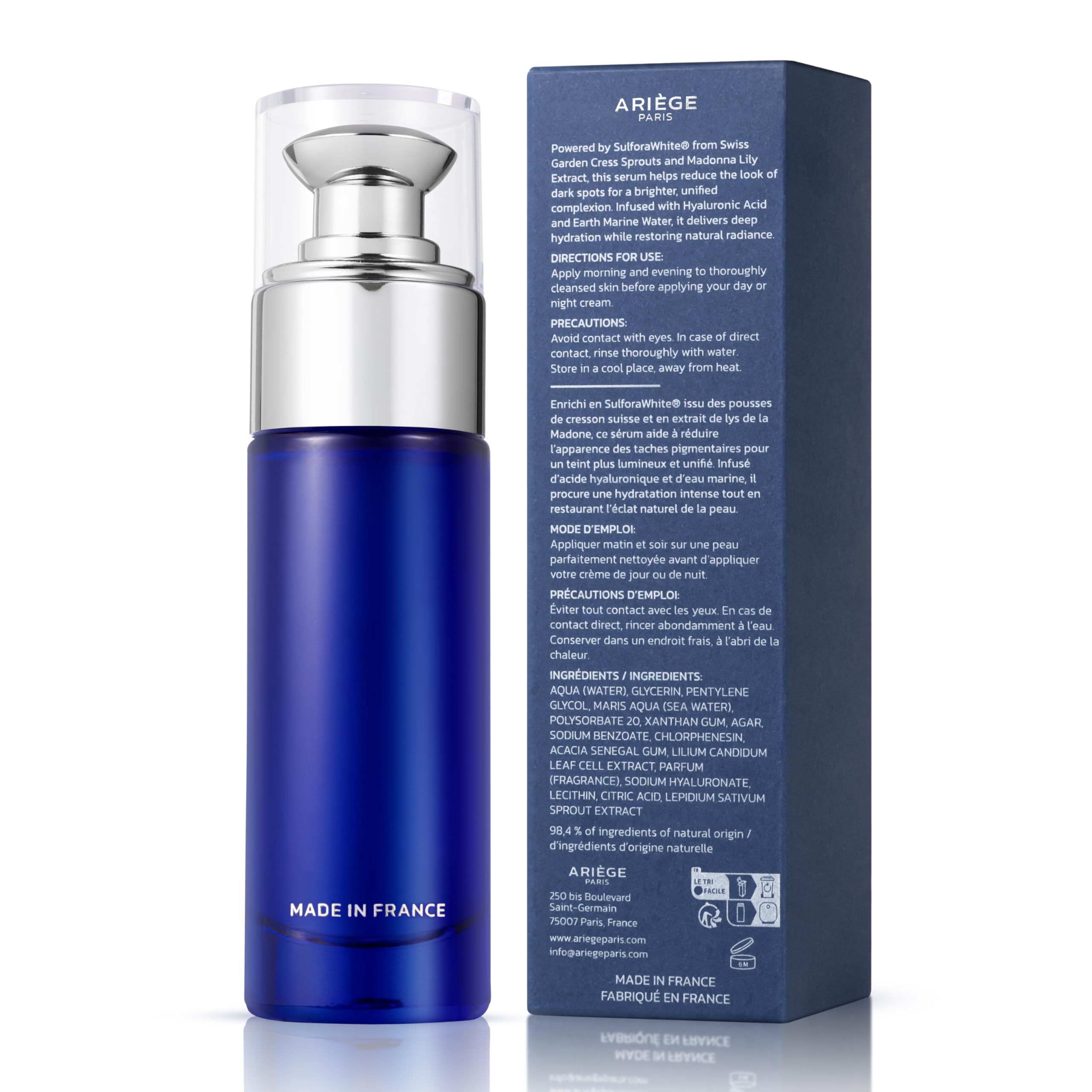 ARIÈGE PARIS Ariege Dark Spot Corrector Serum – Hyaluronic Acid, Made in France | 1 oz