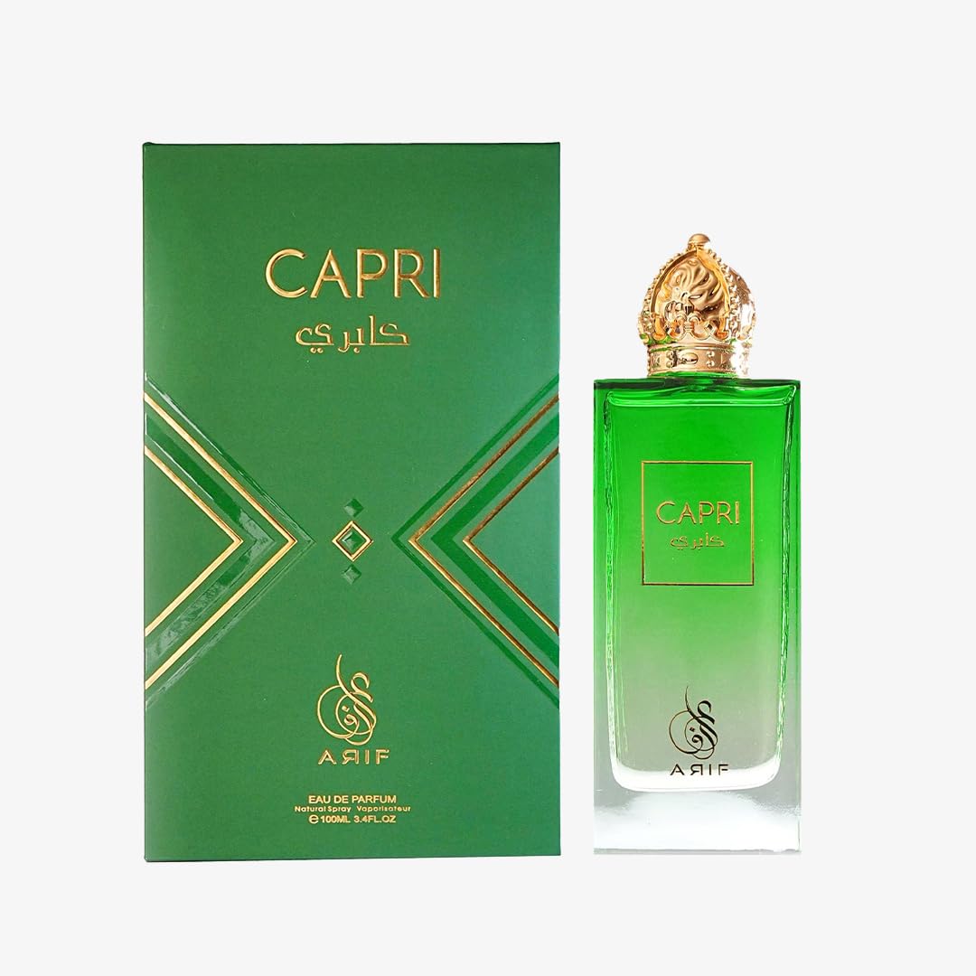 ARIF Capri Perfume for Women – Fresh Aromatic Eau de Parfum with Lychee, Jasmine, Turkish Rose & Petalia | 3.4 oz